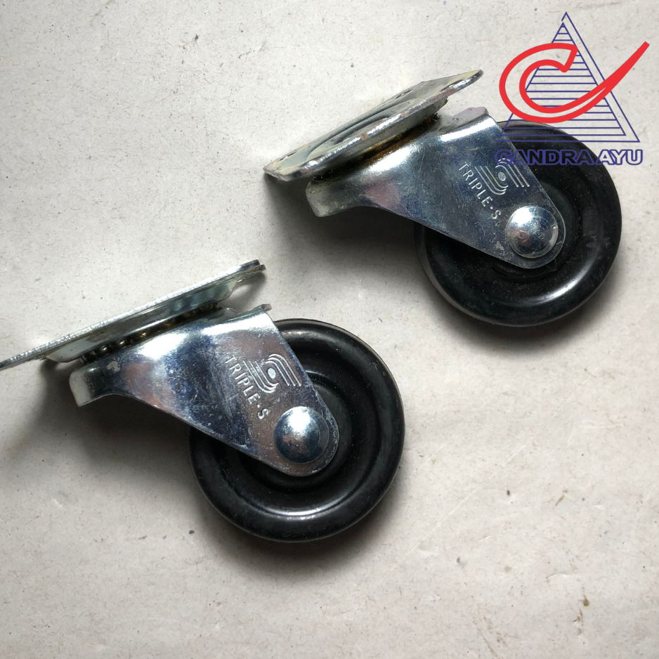 Roda Caster 1,5 Hidup / Roda Gerobak (1 set)