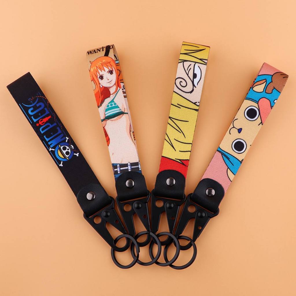 

Lanyard Strap One Piece Anya Nezuko Tanjiro Zoro Zero Two Anime Manga Luffy Demon Slayer SPY x Family Gantungan Card Holder Keystrap