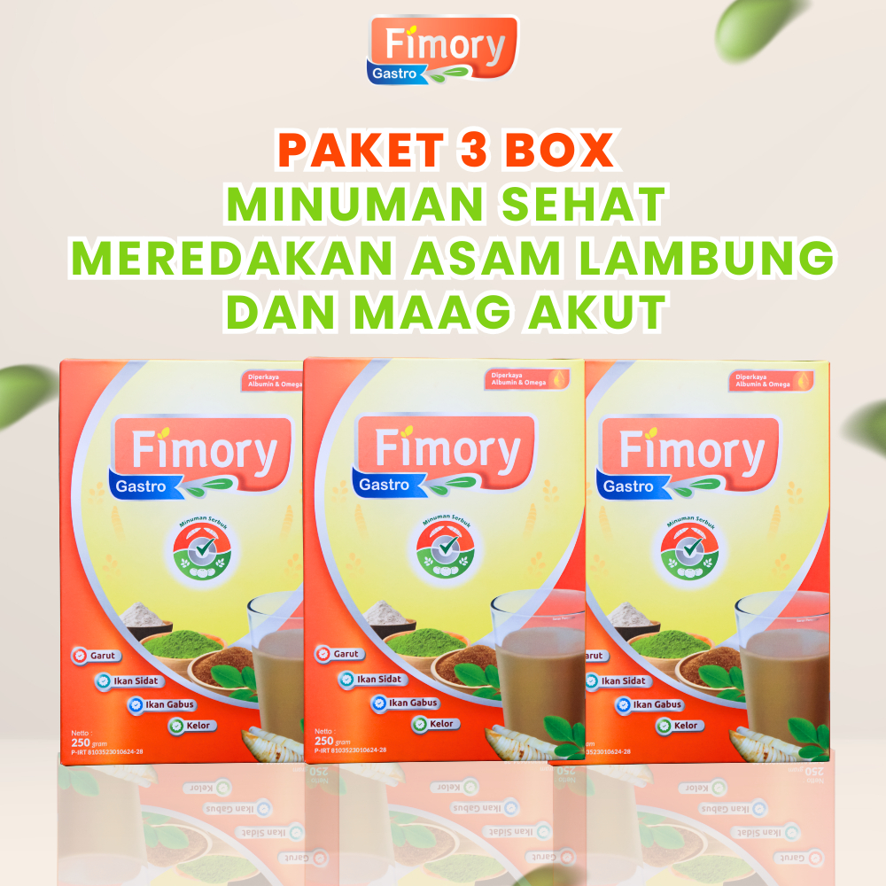 

Paket 3 Fimory Gastro Original - Minuman Sehat Meredakan Asam Lambung Akut - Sudah BPOM