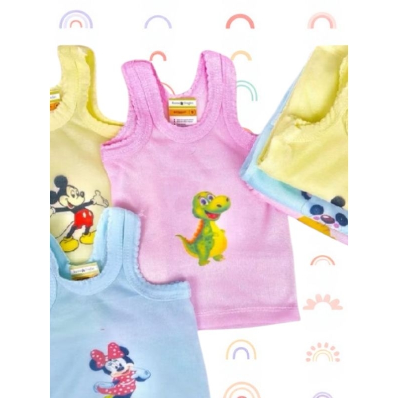 Kaos dalam singlet anak sablon untuk balita paud,tk,sd murah