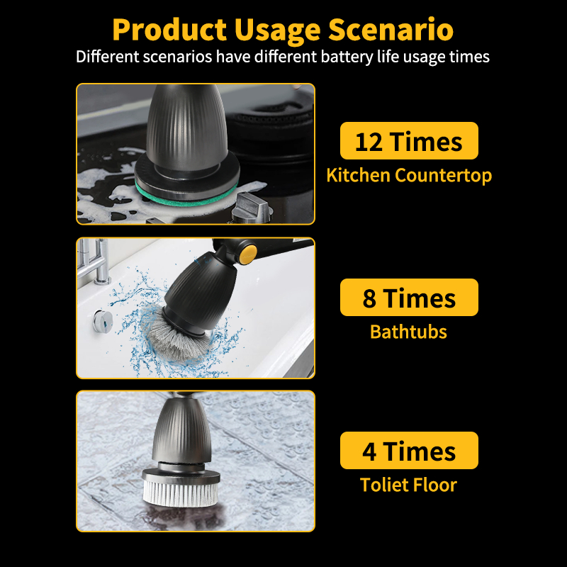 Keelat Kcss01 Sikat Pembersih Elektrik Sikat Kamar Mandi Otomatis Multifungsi Electric Portable