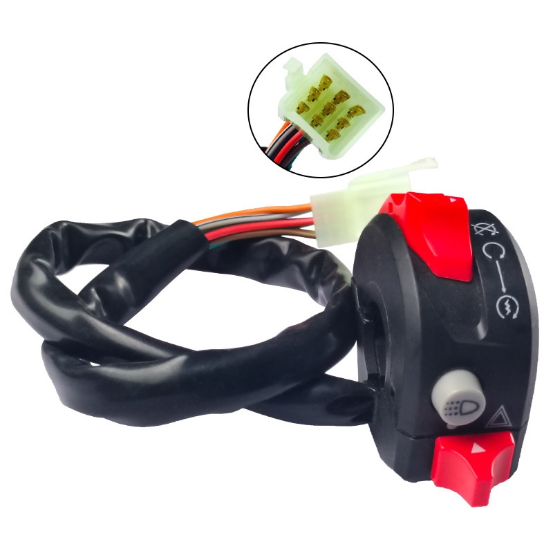 【Ready Stock】Holder Switch Saklar Kanan 3 tombol Stater on/of engine stop Universal Model Ktc Yamaha