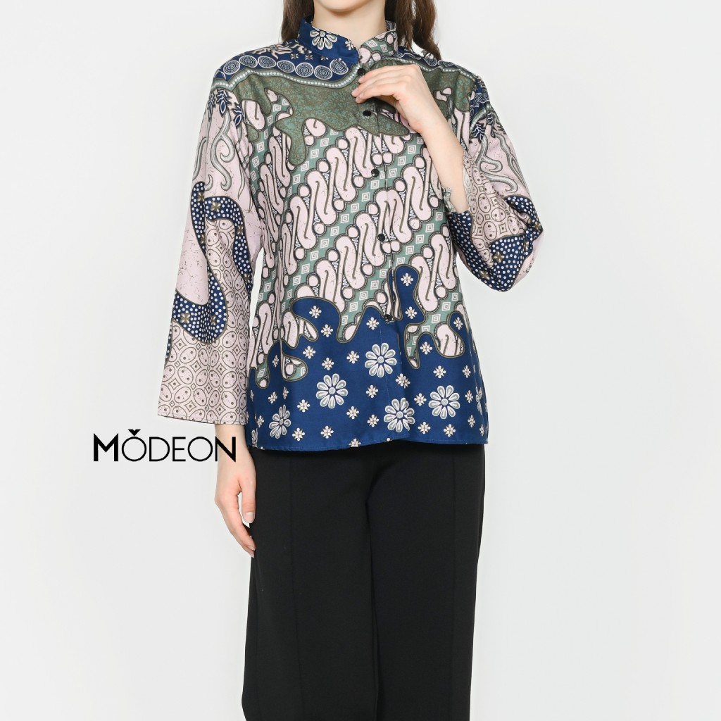 Atasan Batik Wanita Elegan || Blouse Kerja Untuk Acara Resmi Dan Santai