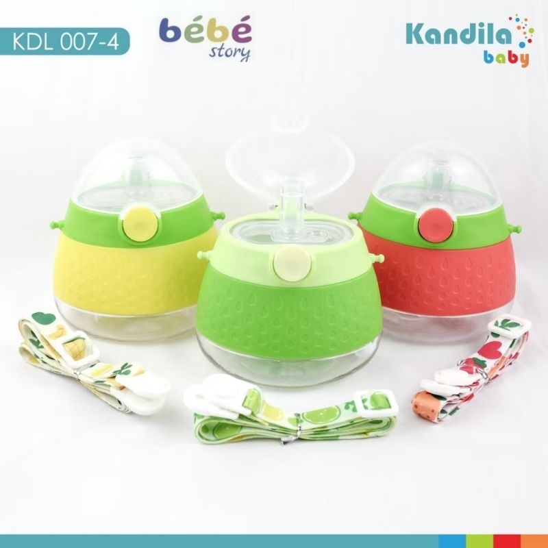 KANDILA BABY - KDL 007-4 TRITAN BOTTLE TUTUP BOTOL ANAK DENGAN TALI / BOTOL MINUM ANAK LUCU
