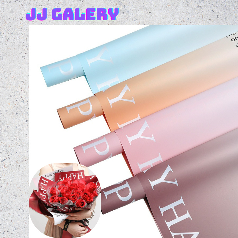 

Flower Wrapping Paper Bicolor Cellophane Kertas Bunga Buket Dua Warna KB054