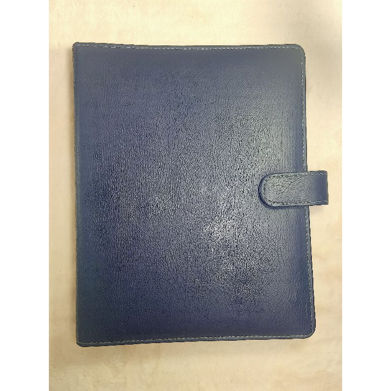 

PRELOVED| Binder B5 two tone sintetis leather include pembatas binder+plastik ziplock binder