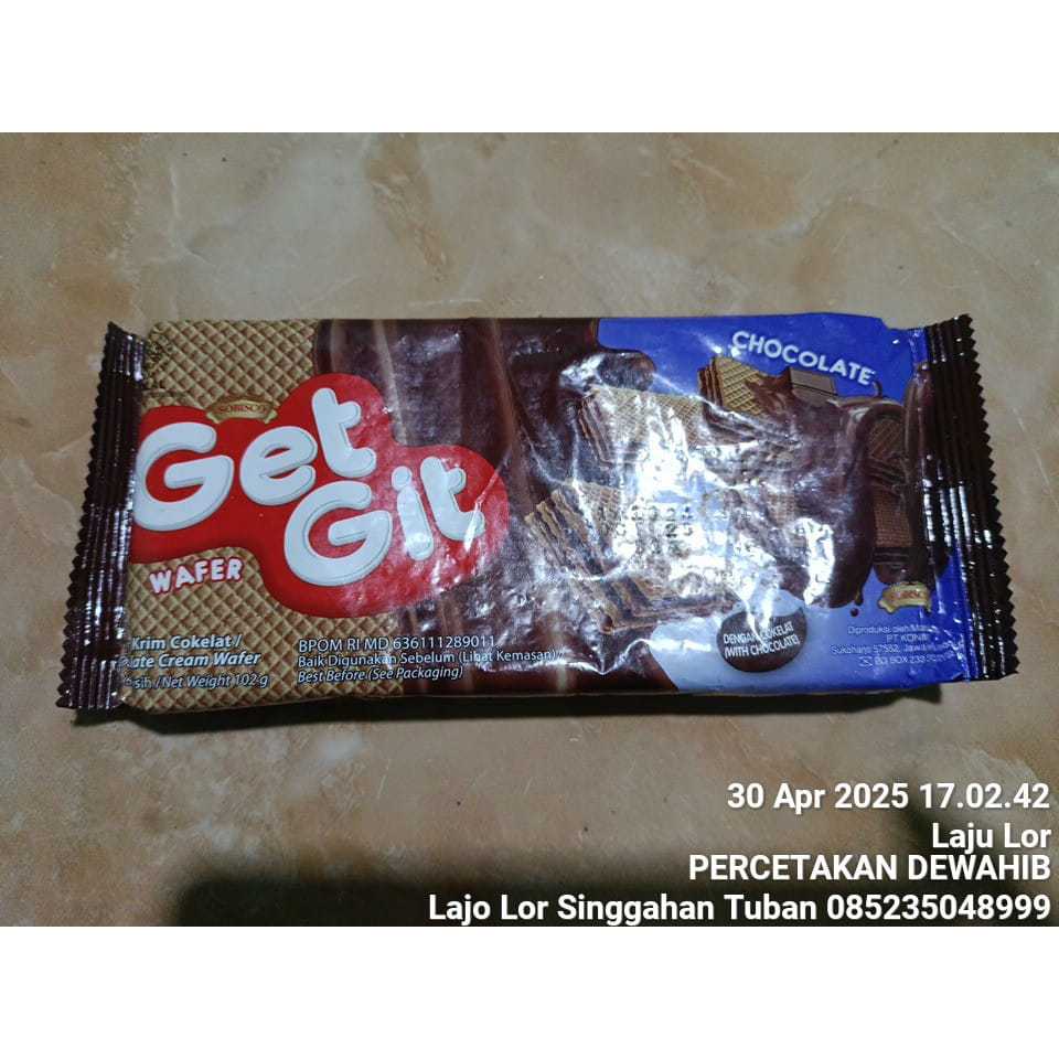

Wafer Get Git 102 Gram Varian Coklat & Keju harga per karton isi 24 bugkus