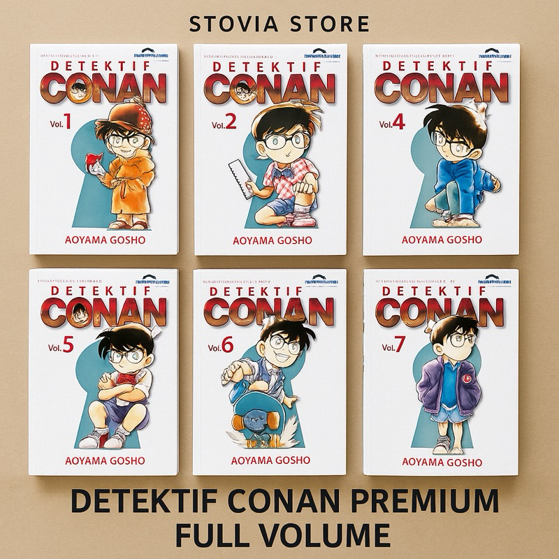 Komik Manga Detektif Conan Premium FULL VOLUME Original Resmi Karya Aoyama Gosho TERLENGKAP