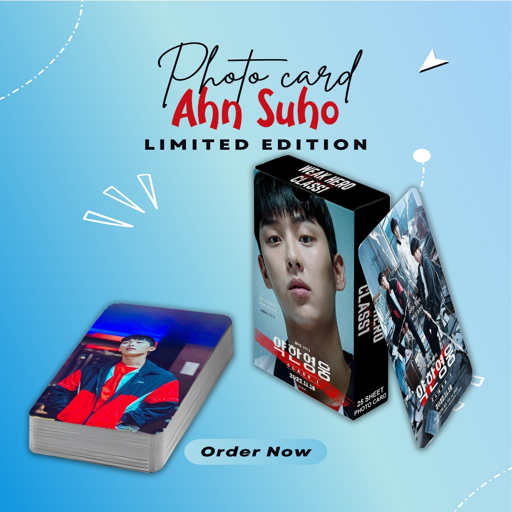 PHOTOCARD SET WEAK HERO AHN SUHO PREMIUM 25 SHEET FREE BOX