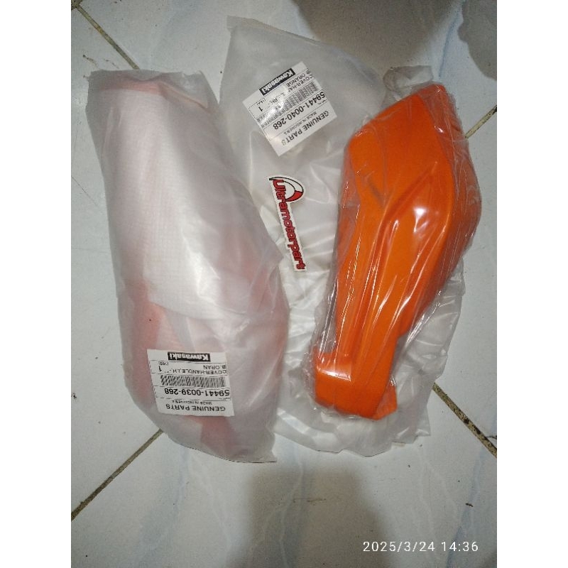 59441-0039+0040- Cover handle Handguard klx 150 bf se klx150 pelindung tangan kawasaki klx bf se ori