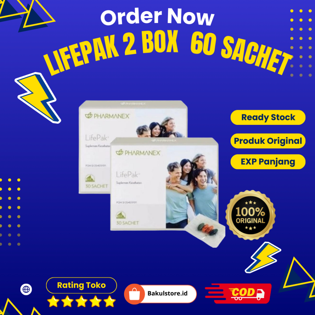 

lifepack 2 box isi 60 achet ED 08/2025 --> 700 bakulstore.id