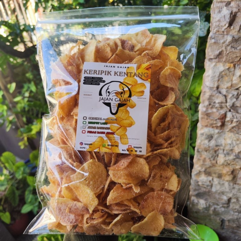 

KERIPIK KENTANG JAJAN GAJAH / TANPA PENGAWET / TANPA TEPUNG