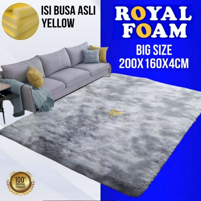 Karpet bulu rasfur uk 200x160x4cm