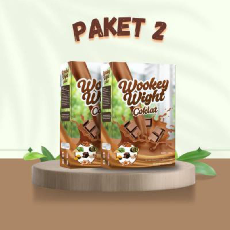 

Paket 2 Box Wookey Weight Susu Rasa Coklat - Susu Herbal Membantu Menambah Berat Badan BPOM Halal