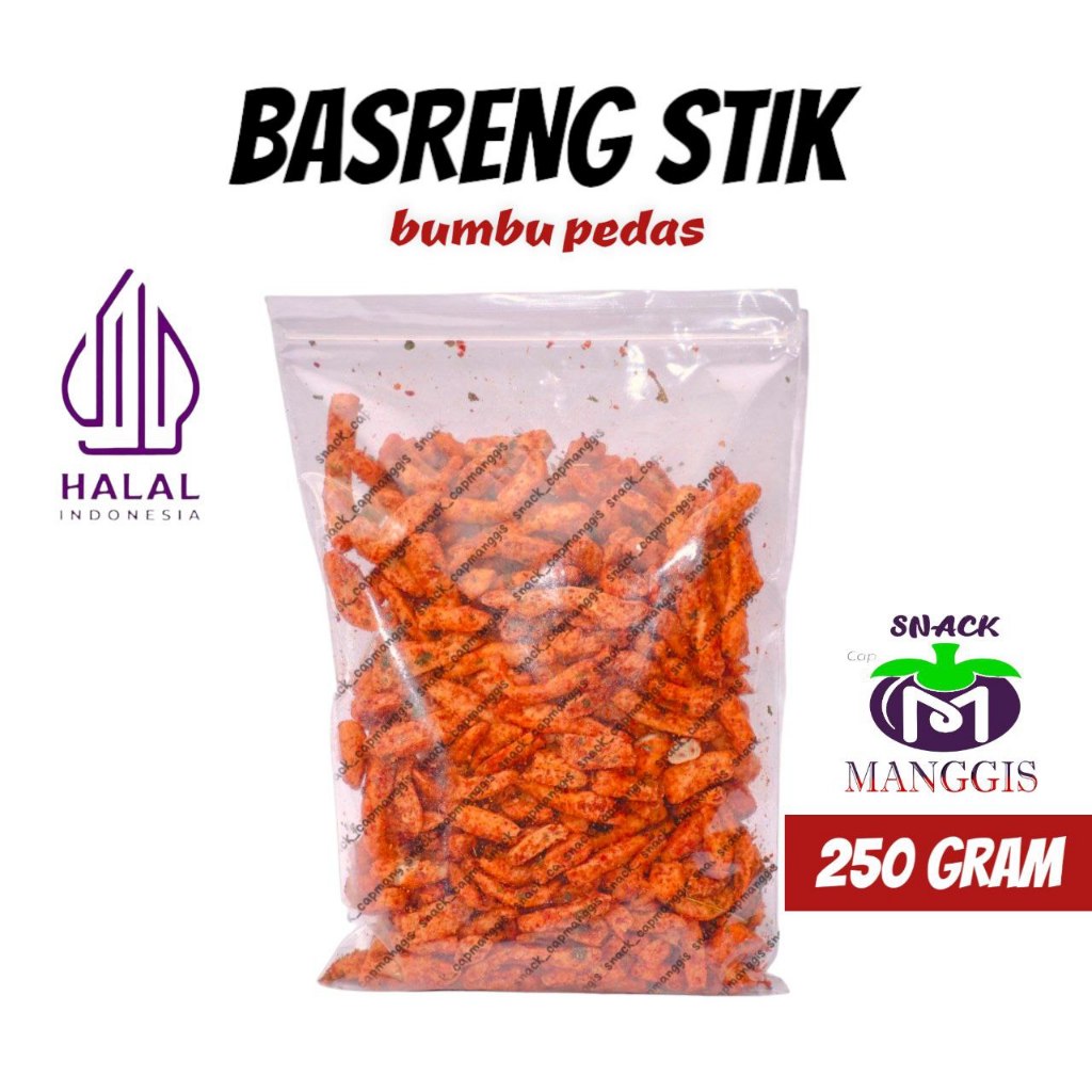 

Basreng Stik 250 GRAM Bumbu Pedas Daun Jeruk / Baso Goreng Viral / MANGGISRAYA / Pedas Nikmat