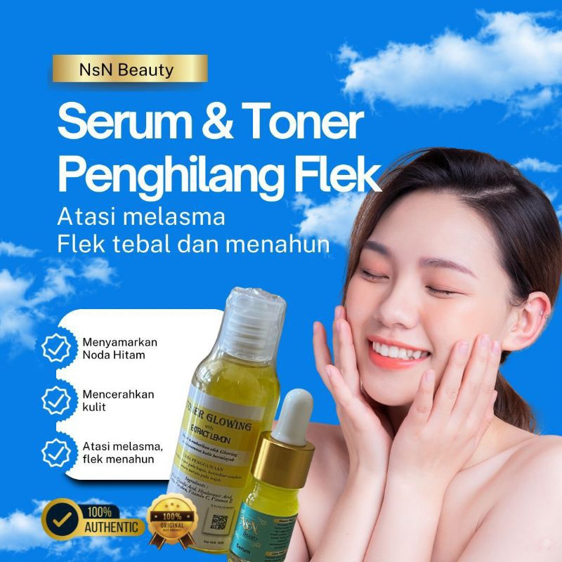 serum dan toner penghilang flek hitam