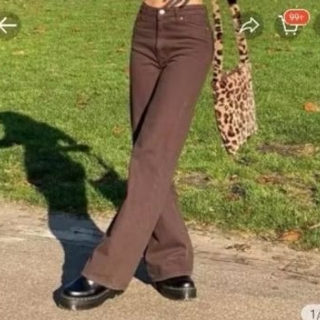 BROWN JEANS Y2K NEW || BROWN JEANS NEW TIDAK PERNAH DIPAKAI || JEANS Y2K