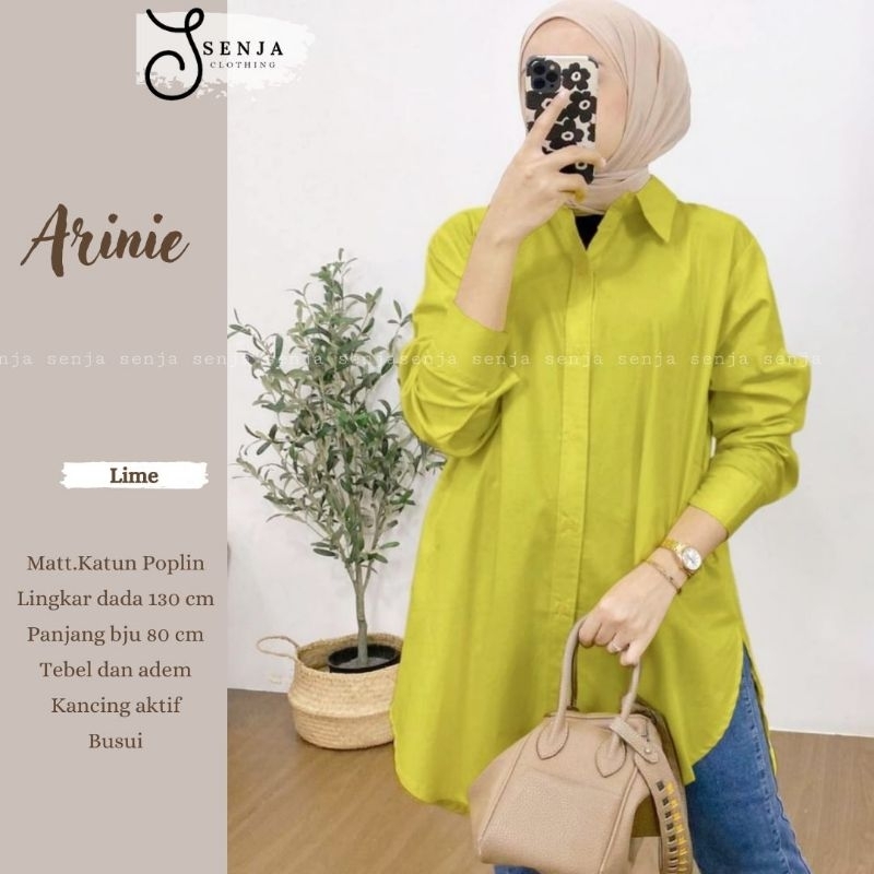 Kemeja Wanita Polos Basic Ofice Katun Poplin