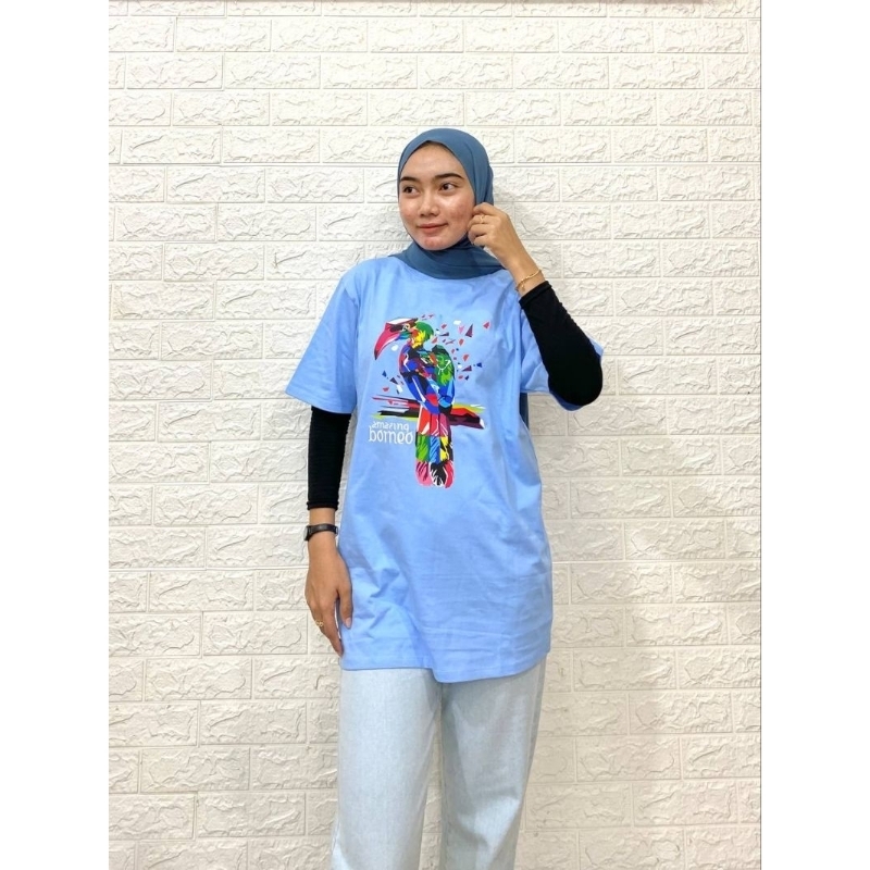 KAOS PREMIUM BORNEO HANDCRAFT-KAOS DAYAK AMAZING BORNEO