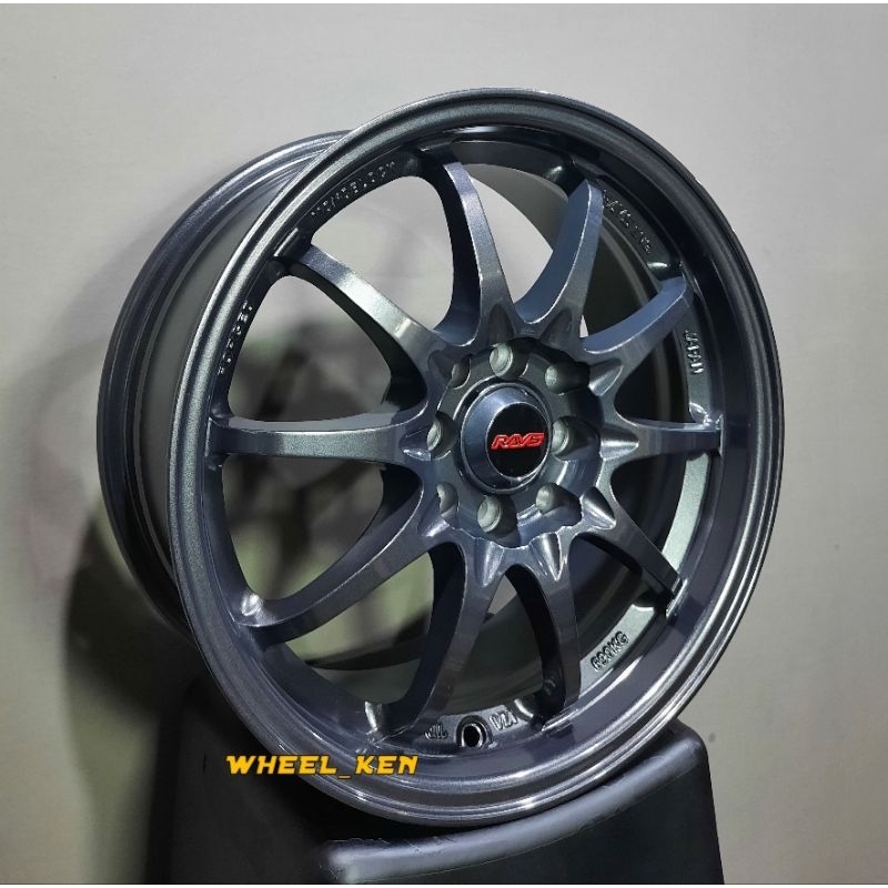 VELG RAYS CE28 RING 16X7 PCD 4X100 DAN 4X114 GUN METAL