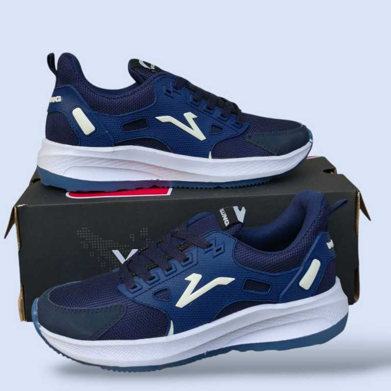 New Sepatu  pria Wanita Sneaker Casual Import Sepatu Fashion Korea biru putih uk 36-43