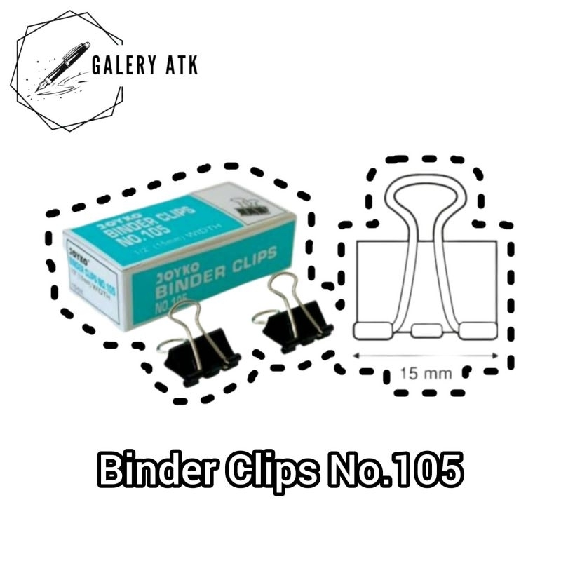 

JOYKO BINDER CLIPS CLIP KERTAS NO.105