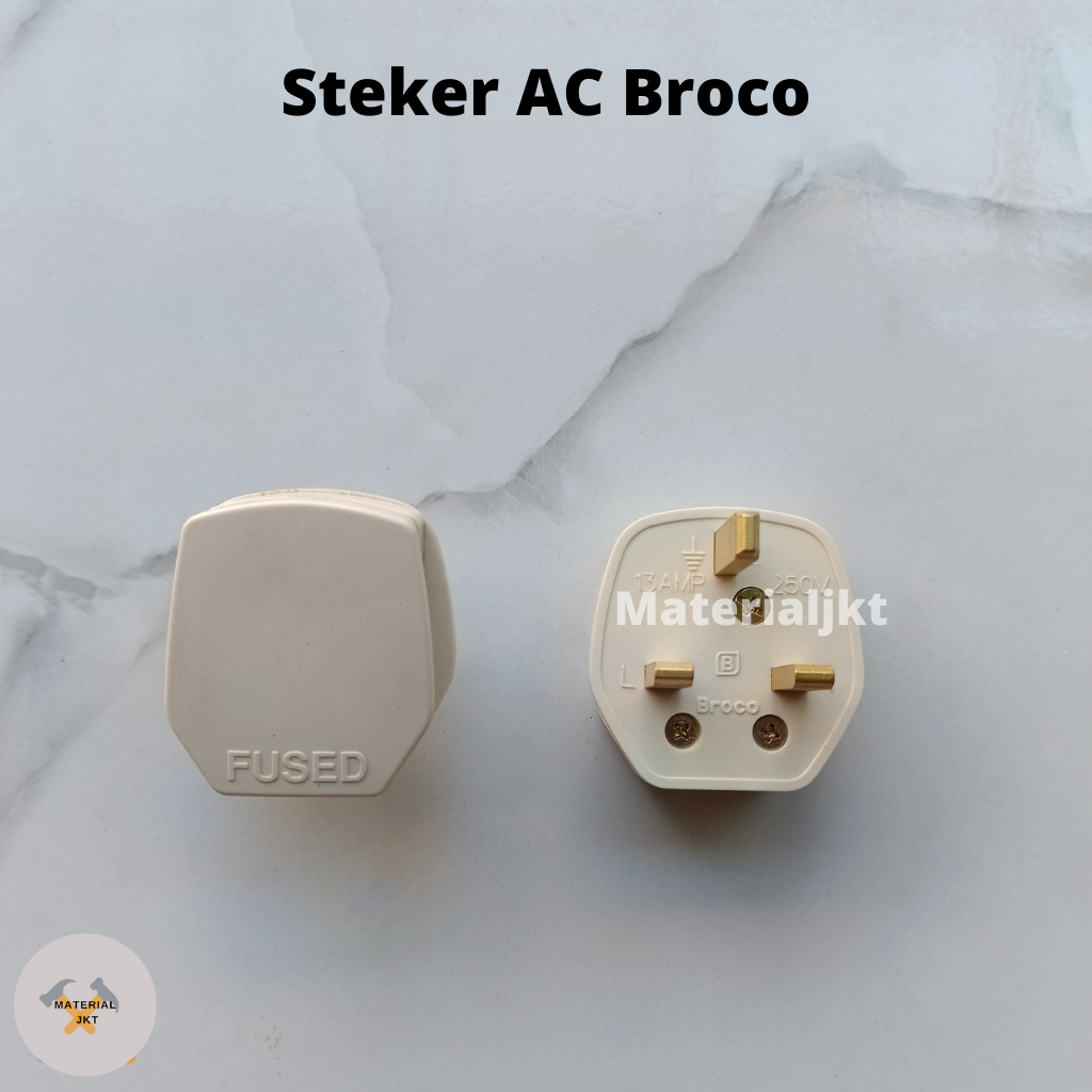 Steker Ac Kaki 3 Broco Colok Colokkan Air conditioner / Steker AC Broco Murah