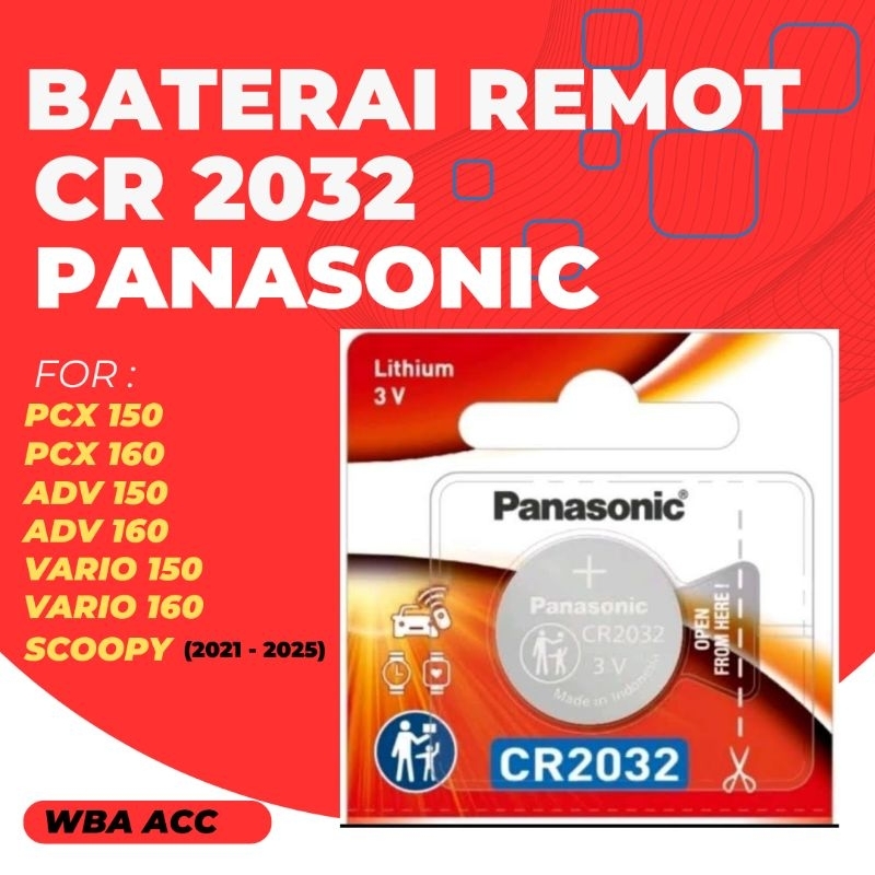 Baterai remot motor Scoopy 2019 keatas