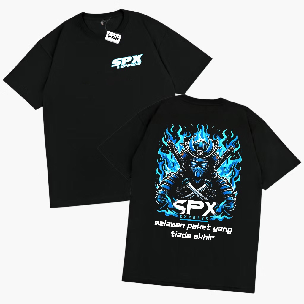 Kaos Shopee SPX Express Kaos Kurir Paket Kaos Distro Keren Baju Distro Katun 30s Lembut