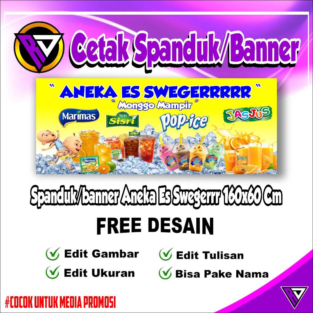SPANDUK/BANNER ANEKA ES SWEGERR