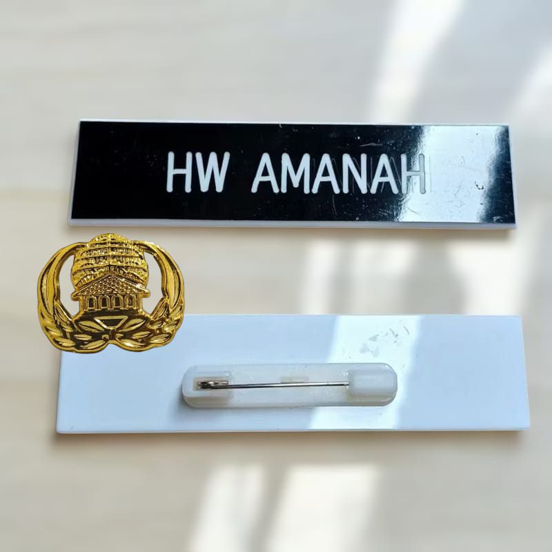 PIN KORPRI + PAPAN NAMA MAGNET