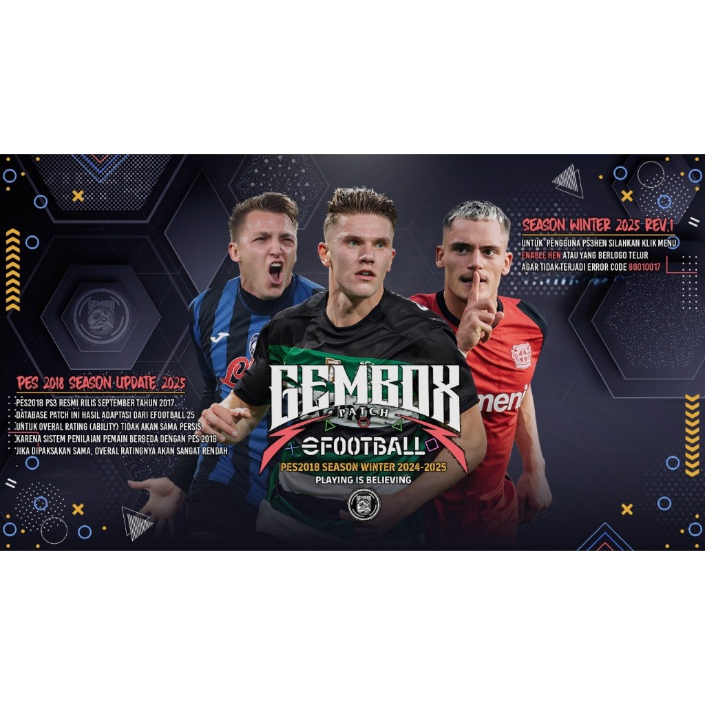 PES 2025 GEMBOX PATCH WINTER REV 1 VIA FLASDIS