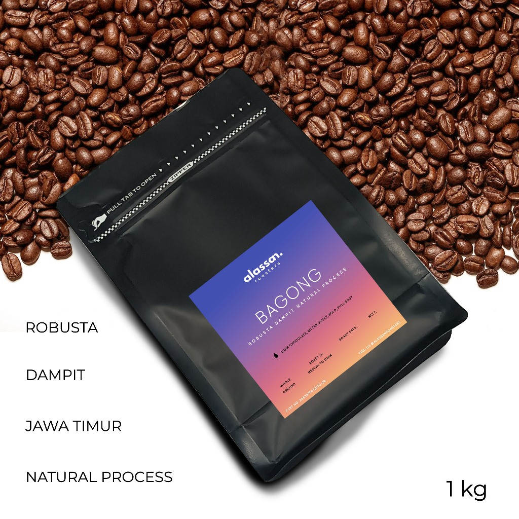 

alassan coffee, kopi robusta dampit 1kg - biji atau bubuk