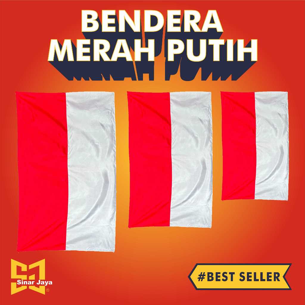 BENDERA MERAH PUTIH PREMIUM - KAIN PELES