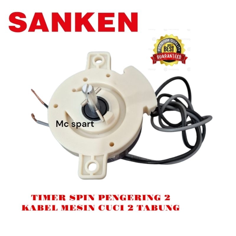 TIMER SPIN PENGERING 2 KABEL MESIN CUCI SANKEN 2 TABUNG DUDUKAN LURUS