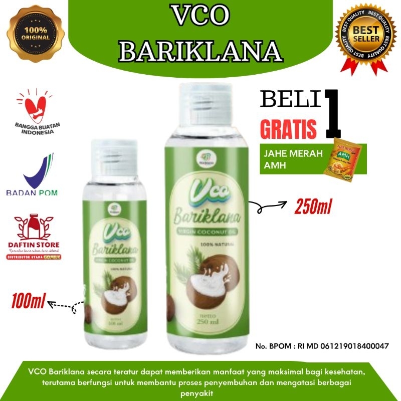 

VCO Bariklana Minyak Kelapa Murni 100% VIRGIN COCONUT OIL