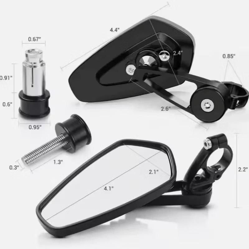 Z4i Kaca Spion Jalu Oval spion Bar End Universal NMAX,Aerox,PCX,Vario,Beat,Mio, Stylo, vespa