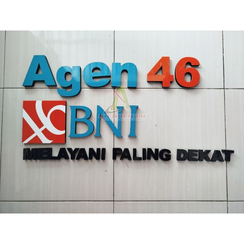AGEN BNI 46 MELAYANI PALING DEKAT AKRILIK MURAH/BANK BNI 46