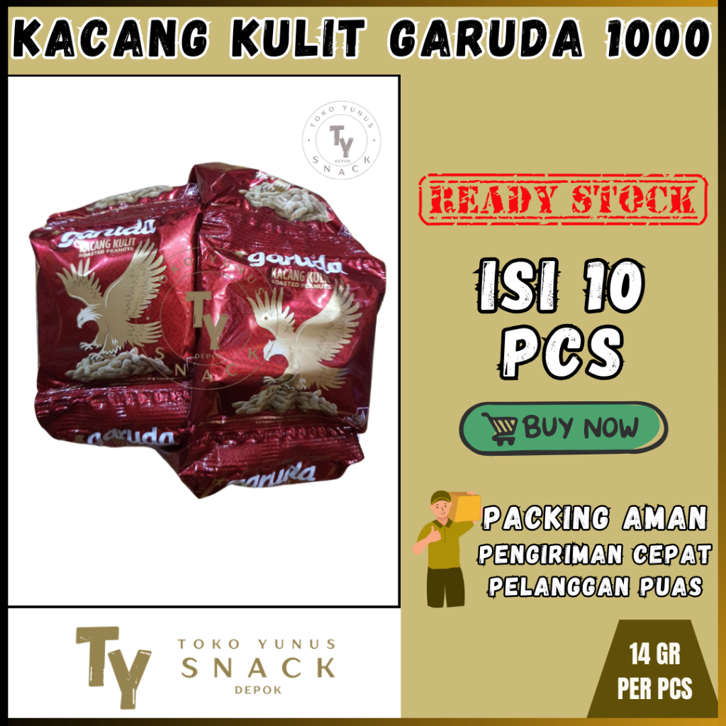 

GARUDA KACANG KULIT 1000 ISI 10PCS @14GR