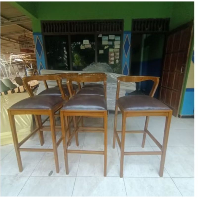 READY- KURSI BAR DISKON READY STOK KAYU JATI