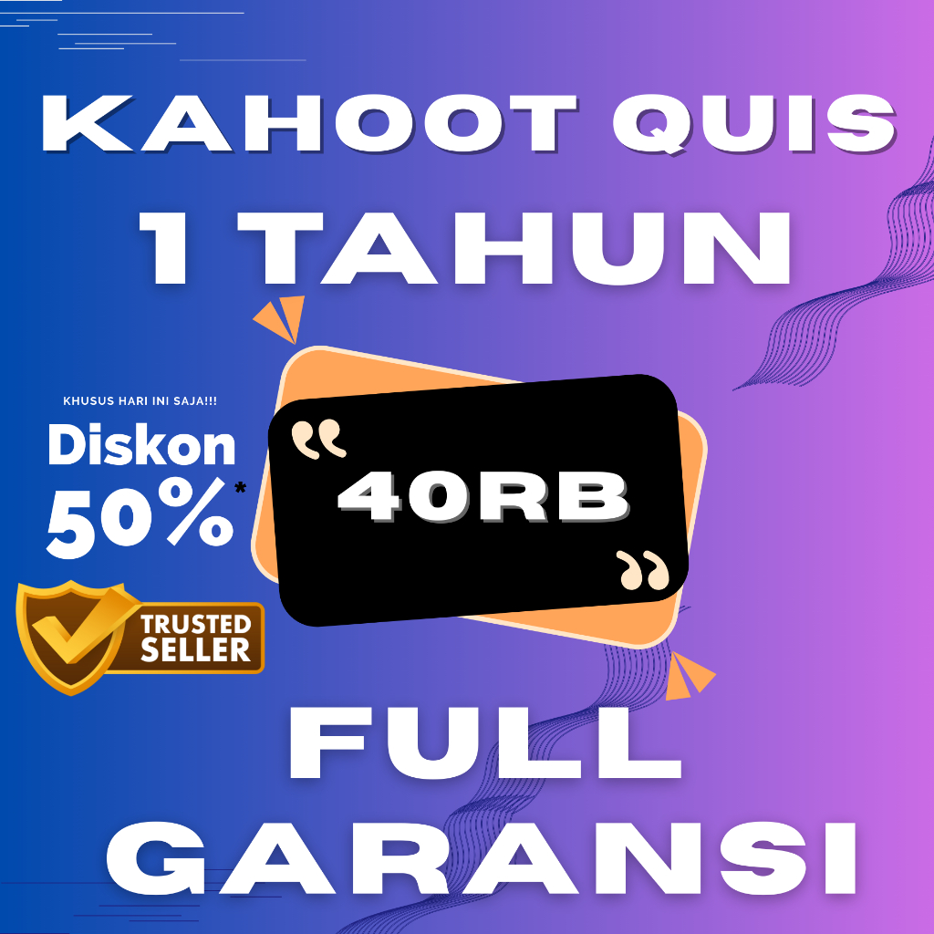 Kahoot Premium 1 Tahun Garansi