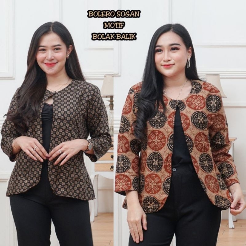 Bolero wanita/ Outer kerja wanita/ Bolero Batik/ Blazer Batik/ Batik Pekalongan/ RZ