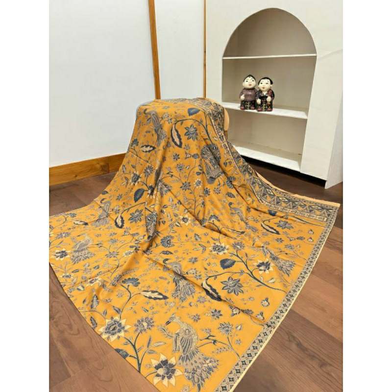 TERLARIS KAIN BATIK LAWEYAN SOLO ENCIM MERAK NANGKRING KUNING GADING NEW VERSION