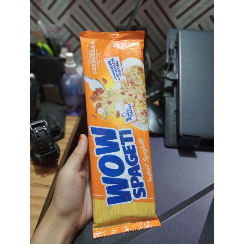 

Wow SPAGETI Creamy CARBONARA - Instan SPAGETI Bumbu Pasta