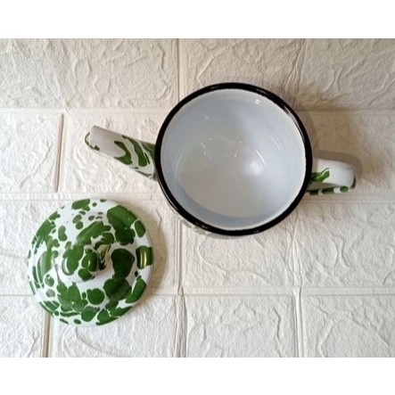 ESKAN TEKO ENAMEL JADUL LURIK 12CM
