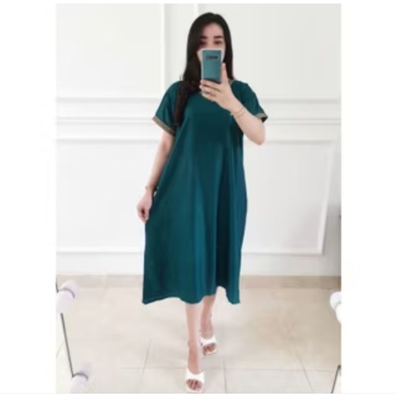 MURAH DASTER ARAB NABILA POLOS RENDA ASMARA RAYON Free Size