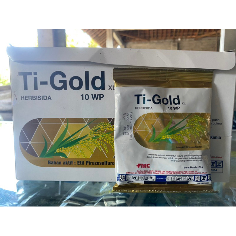 OBAT RUMPUT PADI HERBISIDA TI-GOLD 10WP