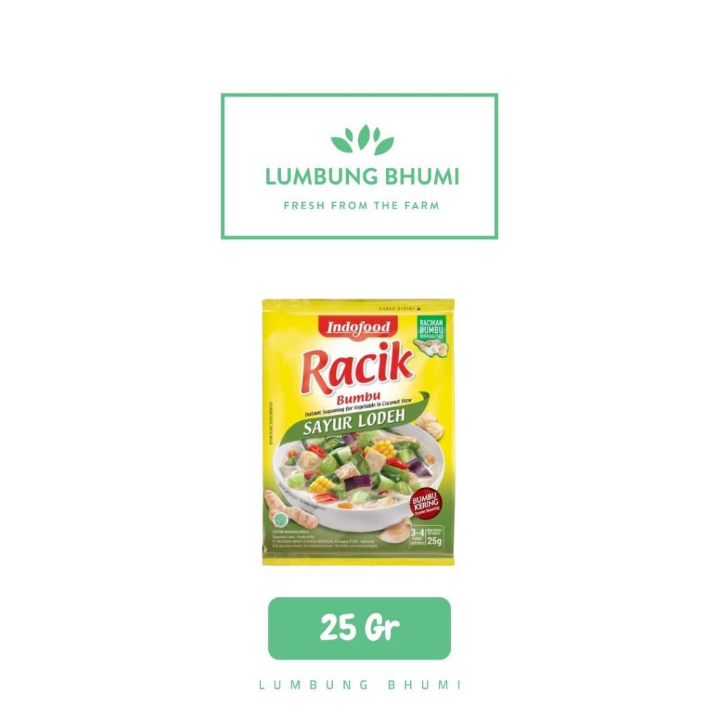 

RACIK Bumbu Sayur Lodeh 25 Gr 1 Pcs - Lumbung Bhumi