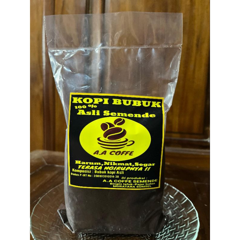 

Kopi bubuk Robusta murni asli Semendo 1 kg