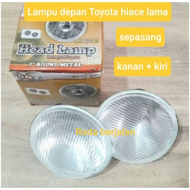 lampu depan Toyota hiace sepasang bisa ganti bohlam